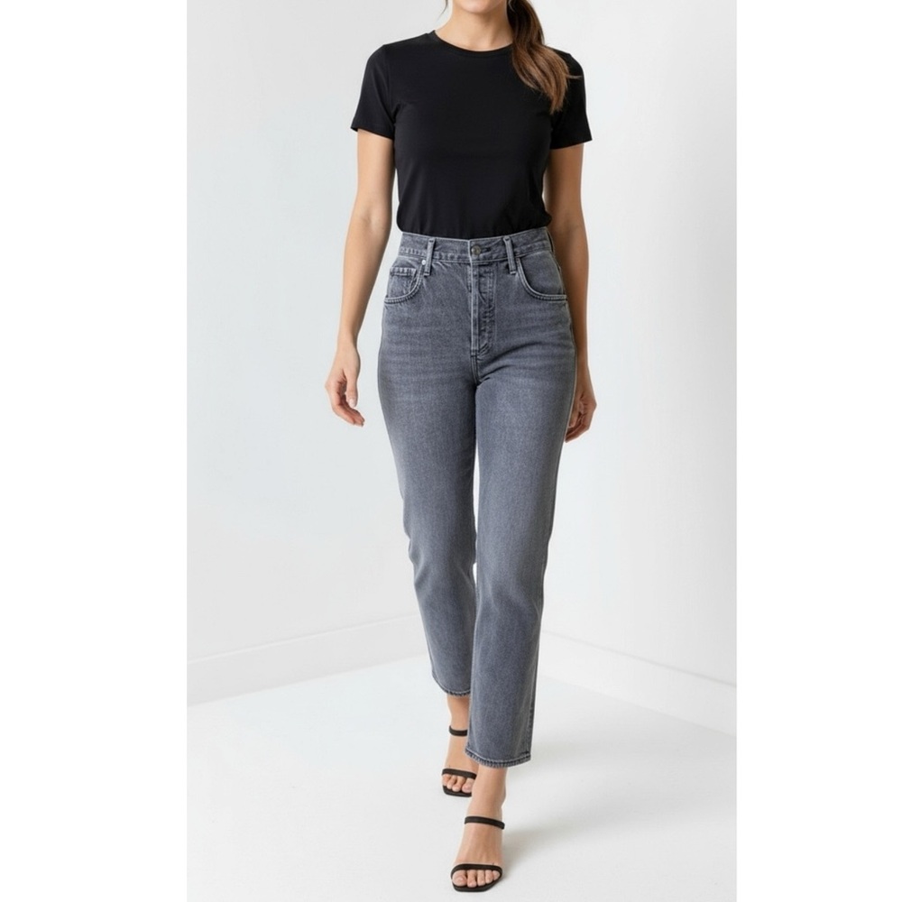 AGOLDE Ripley Mid Rise Straight Jeans - Dovetail